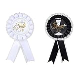 Nymph Code Bride To Be and Groom To Be Satin Bridal Badge Brooch Dceor Signs Wedding Party Accessories