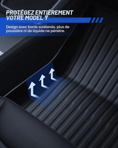 Tapis de sol Tesla Model Y 2025 2026 TPE imperméable accessoires de protection auto 3D