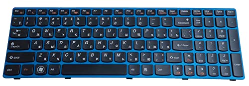 Russian Keyboard for Lenovo Ideapad B570 B570e B570e2 B575 B575e B580 B590 V570 V570c Z570 Z575 25013250 25013049 25012803 Blue