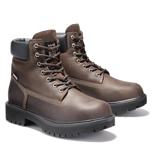 Image of Timberland PRO Men's Direct Attach 6 Inch Steel Safety Toe Insulated Waterproof Industrial Work Boot