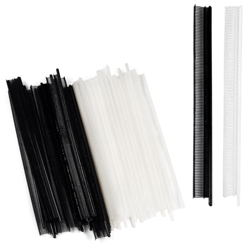 Utoolmart 3000Pcs Micro Stitch Gun Fasteners Kit, 0.18 inch/4.5mm Clothing Tag Barbs Attachments Include 1500 Black and 1500 White Micro Tags for All Micro Stitch Tag Gun(NOT for Standard)