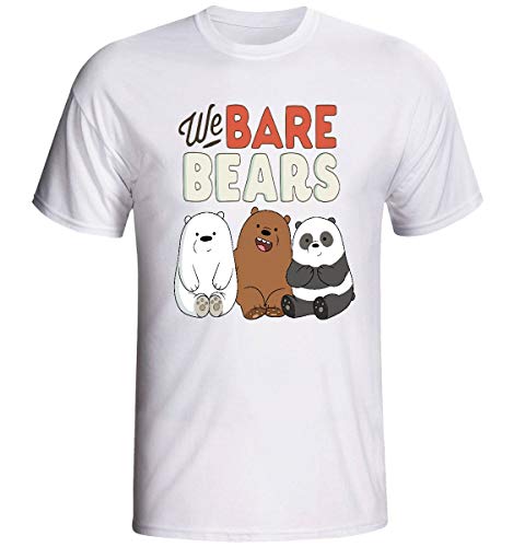 Camiseta we bare bears ursos sem curso pelados babylook adulto e infantil (Babylook - P)