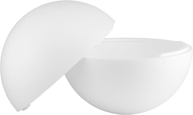 Styropor A330001 A100033 Kugeln 2-teilig 300 mm 1 Stücke, EPS, Weiss, 30 cm, Weiß