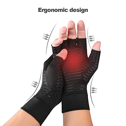 Sangmei Luva de terapia de compressão Bracelete de suporte de pulso Anti-reumatismo Saúde Luvas de a