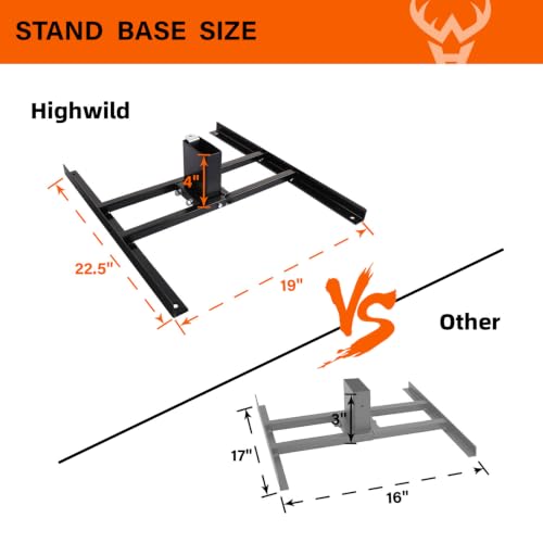Image of Highwild 2x4 Target Stand Base for AR500 Steel Shooting Targets - Double T-Shaped Base for Shooting Range Outdoor