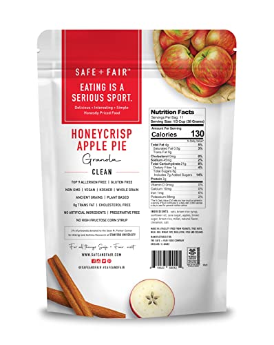 Image of The Safe + Fair Food Company Honeycrisp Apple Pie Granola - 12oz, 6 Pack