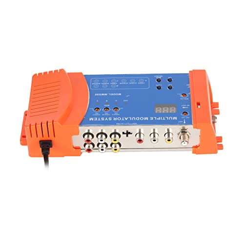 Cuifati Home Modulator,Adapts to Local CATV System Multi Channels Support PAL NTSC Optional Plug and Play Multiple Modulator System for TV Box AV Source (US Plug)