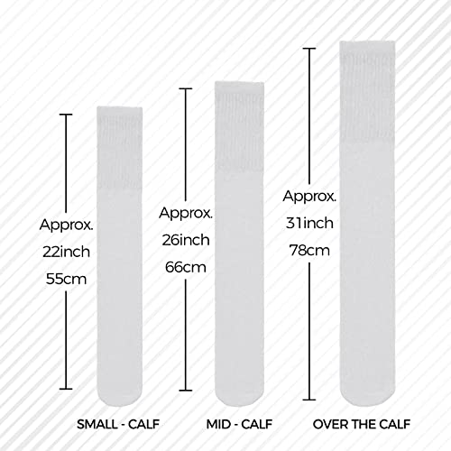 Diamond Star Tube Socks Men 6 Pairs Premium Cushion Cotton Over The Calf Athletic Knee High Socks For Men Big & Tall4