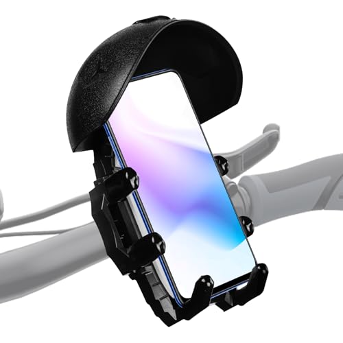 Support de téléphone de moto anti-surchauffe avec mini parapluie de guidon