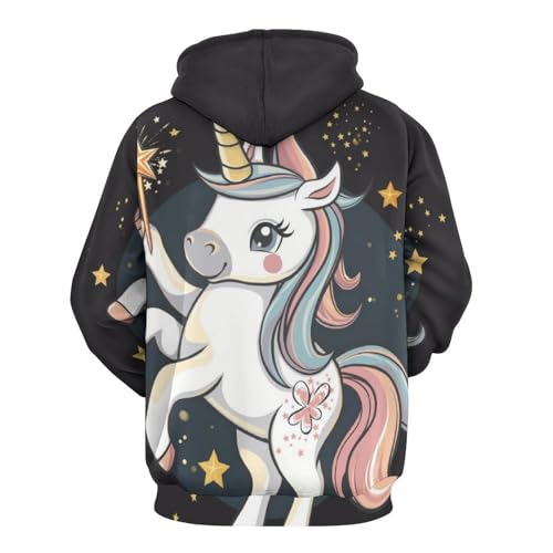 Sweatshirt licorne pullover à capuche taille S idée cadeau originale - 5