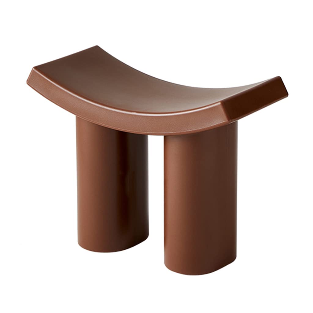 Taburete de plástico para baño y cocina que organiza tu hogar con comodidad en color negro