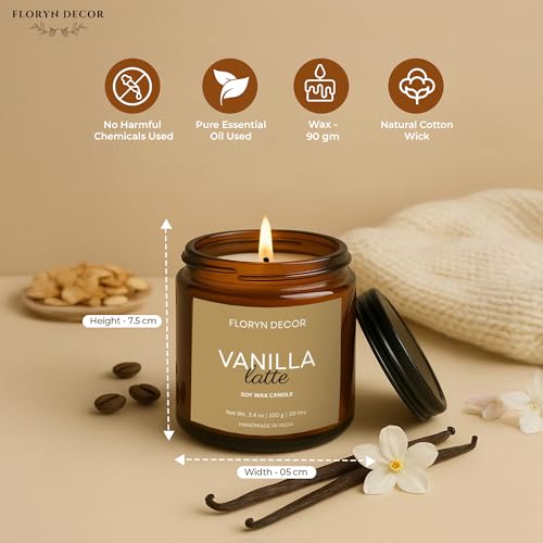 Image of Floryn Decor Scented Soy Wax Candles Gift Set with Gift Box | 4 Premium Aromatherapy Candles with Natural Essential Oils | Long-Lasting 45-50 Hours Burn | Perfect for Gifting