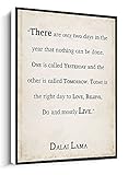 Dalai Lama Print,Dalai Lama Quote,Book Page Art Print,Spiritual Quote Canvas wall art For living room bedroom office home decoration artwork 8'x12'Framed