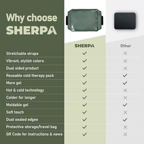 Image of Large Ice Packs for Injuries Reusable Wrap with Straps - Soft Gel Hot and Cold Packs for Injuries, Hip, Shoulder, Back Pain Relief - 12 inch x 15 inch - Green
