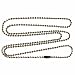 30 Inch Medieval Brass Finish Number 3 Ball Chain Necklaces 10 Count