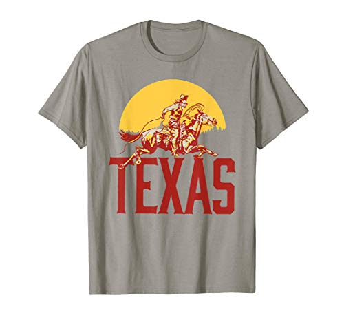 Texas Retro Roping Cowboy Vintage Graphic Camiseta
