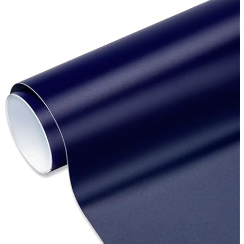 VINYL FROG Navy Blue Adhesive Vinyl Roll 12" x10ft Dark Blue Craft Vinyl Matte Blue Permanent Vinyl for Cricut, Cameo, and Other Craft Cutters Cover