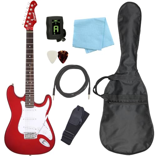 初心者向け入門ギター　美品　ストラトキャスター Amazon | エレキギター 初心者セット ストラトキャスタータイプ 7点