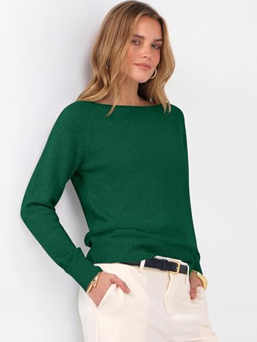 Image of ANRABESS Women Long Sleeve Rolled Neck Fall Lightweight Sweaters Top