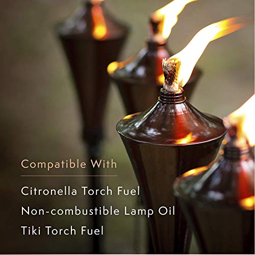 image for Dusq | 4-in-1 Citronella Mosquito Torch | All Metal Outdoor Torch | Gr