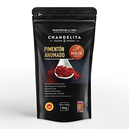 Chandelita Pimenton De La Vera Dulce Ahumado En Polvo En Bolsa De 150gr Con La Denominación De Origen Protegida - Pimenton Dulce De La Vera - Especias Y Condimentos. Gourmet & Premium - 100% Pimenton