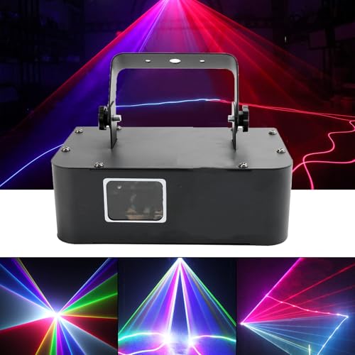 Frezon RGBビームプロジェクターライト ステージ照明 500mW RGB 10チャンネル DMX512制御 ディスコライト RGBビーム 高速精密モーター搭載 ステージ用RGBビームライト DMXコントロールディスコ照明 DMX512 ブレークポイント効果 DJ パーティー KTV カラオケ