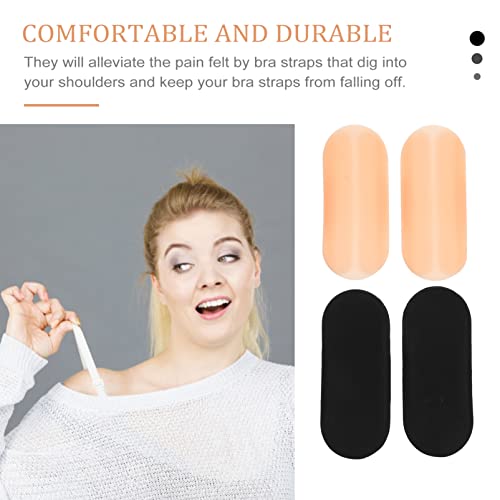 ABOOFAN 2 pares de alças femininas de silicone para sutiã, suporte macio, antiderrapante, flexíveis,