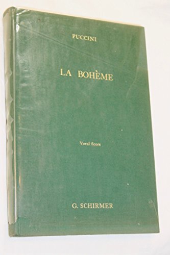 La Boheme: Vocal Score