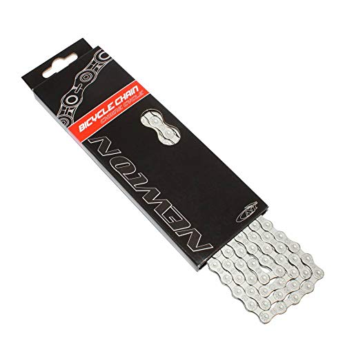 Chaîne vélo 9v anti-rouille robuste Newton maillons gris haute protection