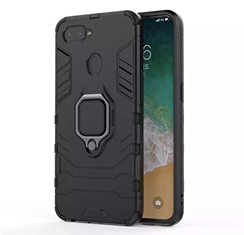 zivite Armor Shockproof Soft TPU and Hard PC Back Cover Case with Magnetic Ring Holder for Oppo Realme 2 Pro - Armor Black (B08411RH3G) Amazon Price History, Amazon Price Tracker