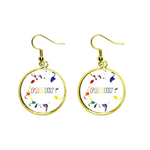 Pendientes de la bandera del arco iris LGBT el regalo ideal de joyería para mujer