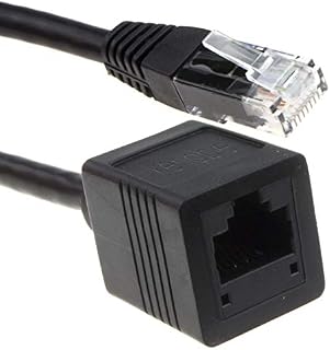 kenable Network CAT6 UTP Ethernet RJ45 Extension Male/Female Cable White 5m [5 metres]