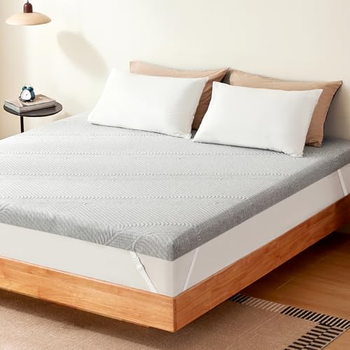 Newentor Life Cubrecolchón De Espuma Viscoelástica Para Cama Individual, Grueso, Impermeable, De Espuma Viscoelástica Con Soporte Para La Espalda Newentor Life Cubrecolchón De Espuma Viscoelástica Para Cama Individual, Grueso, Impermeable, De Espuma Viscoelástica Con Soporte Para La Espalda