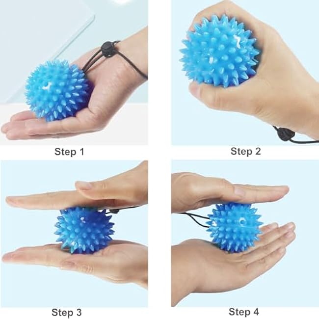 Hand Exerciser Ball Finger Squeeze Balls Grip Strengthener Trainer Stress Relief Ball for Improve Flexibility Relieve Finger and Wrist, for Rehab, Arthritis, Carpal Tunnel,Hand Physical Therapy