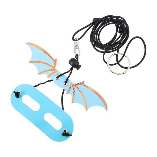 Abaodam 5Pcs Adjustable Lizard Harness Leash with Wings for Reptiles for Outdoor Walking and Travel Comfortable for Geckos and Lizards