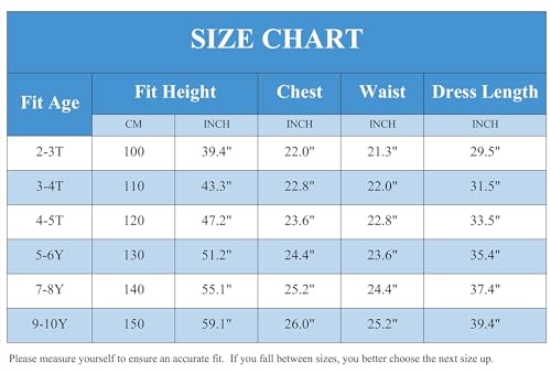 Avady Dress Up Clothes For Little Girls Princess Costume For Princess Birthday Christmas 6Years 7Years thumb #5