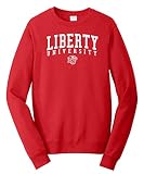 J2 Sport Liberty University Flames NCAA Red Jumbo Arch Unisex Long Sleeve T-Shirt