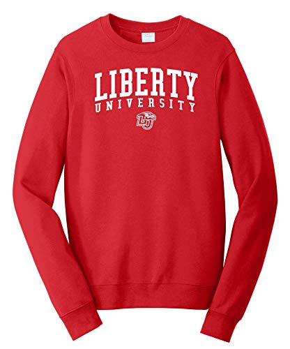J2 Sport Liberty University Flames NCAA Red Jumbo Arch Unisex Long Sleeve T-Shirt