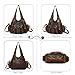 Angel Kiss Hobo Bags for Women Soft PU Leather Handbags Large Purse Shoulder Bag brown