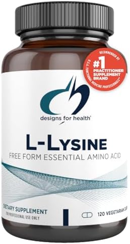 Designs for Health L-Lysine HCL Pills 1500mg – Amino Acid Lysine Hydrochloride Nutritional Supplement for Adults – Immune + Bone Health Support – Vegan + Non-GMO (120 Capsules)