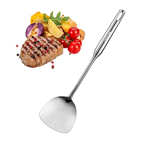 DESLON 304 Stainless Steel Turner Spatula,Kitchen Spatula Heat Resistant -15 Inch