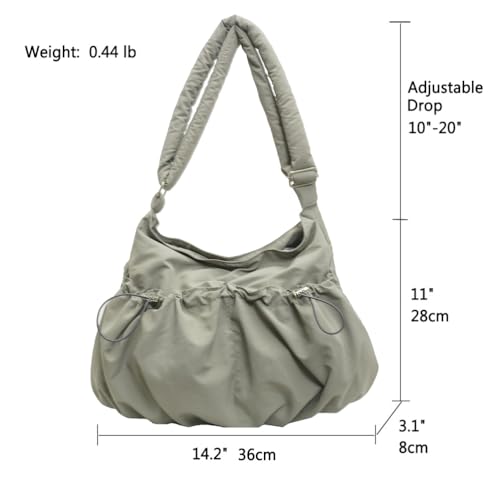 Image of Nylon Crossbody Bags for Women,Hobo Bags for Women,Tote Purse Handbags Shoulder Bag Travel Messenger Bag