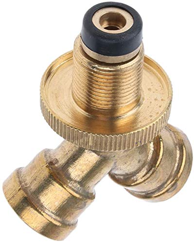 Tuoservo - Adaptador divisor en Y para tanque de propano (2 vías, adaptador de gas, conector en T, para tanque de propano, cilindro, trabajo con estufas de camping, quemadores de gas, calentador