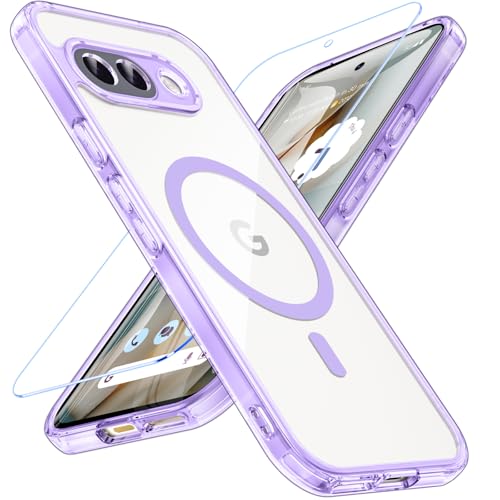 Coque Google Pixel 9A en polycarbonate rigide et pare-chocs souple haute protection