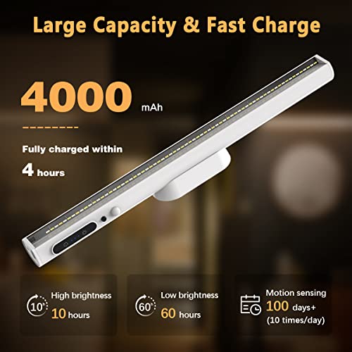 Image of Battery Powered Operated Wall Strip Light with Motion Sensor