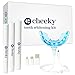Cheeky LED Teeth Whitening Kit with Whitener Gel and Mouthpiece, DIY Home System to Diminish Stains and Discoloration, Dental and Enamel Safe
