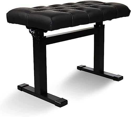 SnamicE Taburete de Piano para Banquete Familiar, tocador, Banco de Piano Acolchado, taburetes para Teclado, Altura Ajustable de 10 cm, Uso doméstico y profesio,A