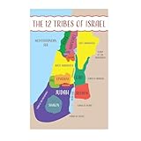 SSOPTMCB The 12 Tribes of Israel Bible Posters for Sunday School Classroom Decor Christian Education Church Nursery Wall-Art(Unframed,16x24inch(40x60cm))