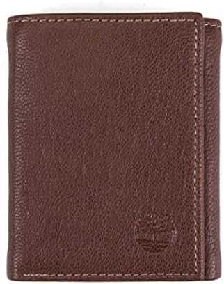 Timberland Men's Genuine Leather RFID Blocking Trifold Security Wallet