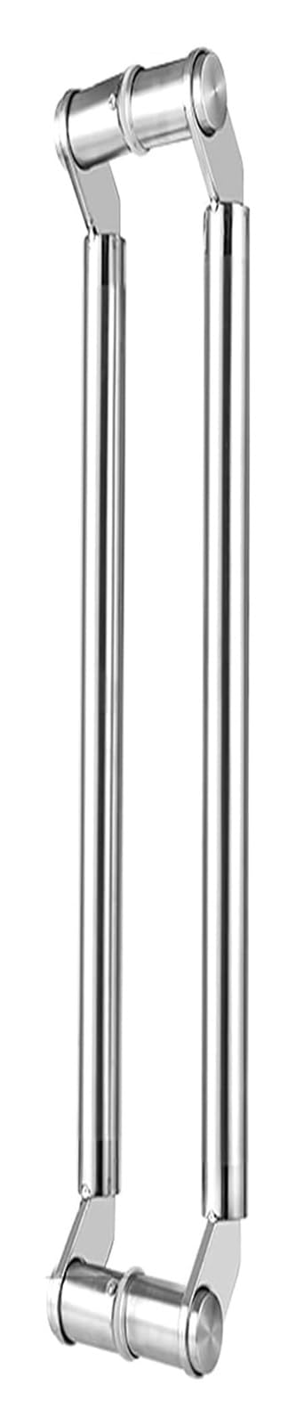 CWCQGH Push Pull Door Handle, Sliding Barn Door Handle, Commercial Double Sided Bar Barn Door Handles Shower Glass Pulls, Office Shop Entry,Silver-150cm(59in)